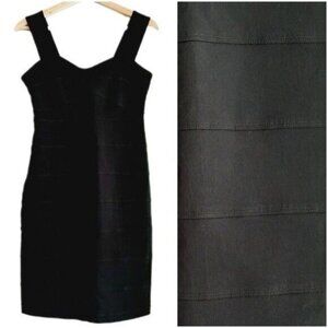 RICKI'S Bandage Tape Bodycon Mini Dress Black Sz 6